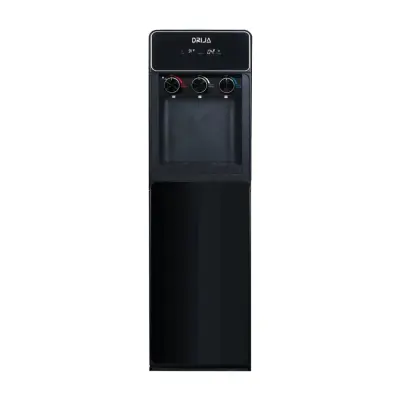 Drija Dispensador de agua de carga inferior de 20 litros color negro