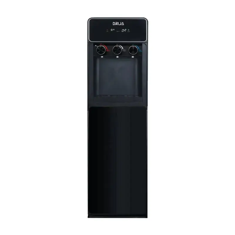 Drija Dispensador de agua de carga inferior de 20 litros color negro