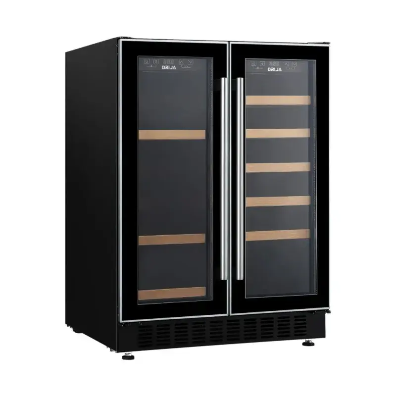 Drija Vinera empotrable para 20 botellas y 63 latas con doble zona inverter bere