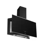 Drija Extractor de grasa de pared de 90cm diseño de vidrio negro