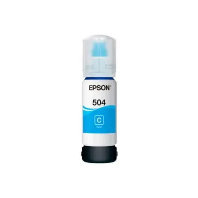 Epson Botella de tinta t504 cian