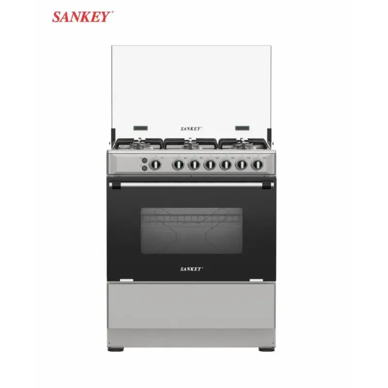 Sankey Estufa a gas de 30" 6 quemadores color gris berta