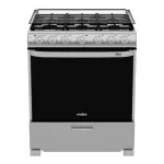 Mabe Estufa de 30" a gas 6 quemadores color acero em7660