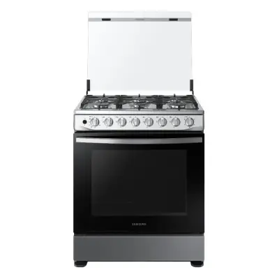 Samsung Estufa a gas 6 quemadores con tapa de vidrio nx52t5511ls