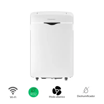 Hisense Aire acondicionado portatil de 12000btu wi-fi gas r32 12cw1rnxs20