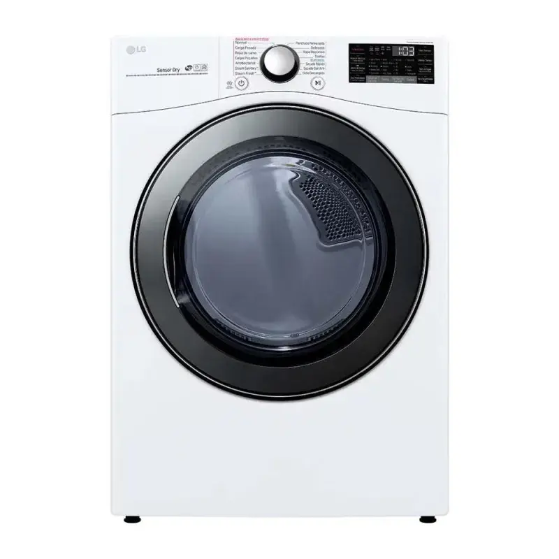 Lg Secadora carga frontal con sensor de secado sensor dry y conectividad thinq 22 kg - blanco