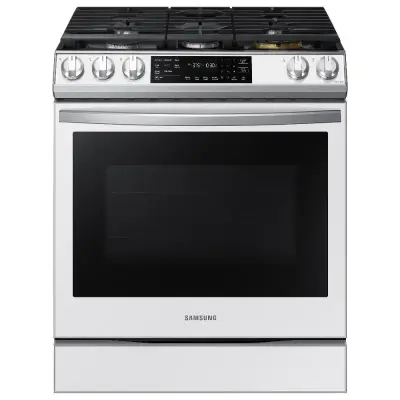 Samsung Estufa a gas bespoke de 30" 5 quemadores true convection nx60bb851512