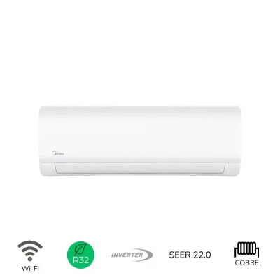 Midea Aire acondicionado split inverter de 17500btu alta eficiencia 18cfn8ce