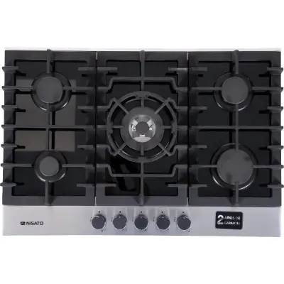 Nisato Estufa empotrable a gas de 30" 5 quemadores npct852