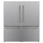 Drija Refrigerador gemelas de puertas francesas de 36cuft