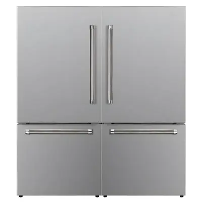 Drija Refrigerador gemelas de puertas francesas de 36cuft