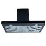 Drija Extractor de grasa 90cm color negro quadrato 90