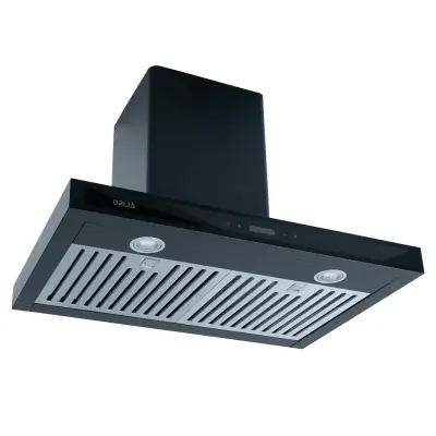 Drija Extractor de grasa 75cm color negro quadrato 76