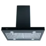 Drija Extractor de grasa tipo isla 75cm color negro quadrato 76