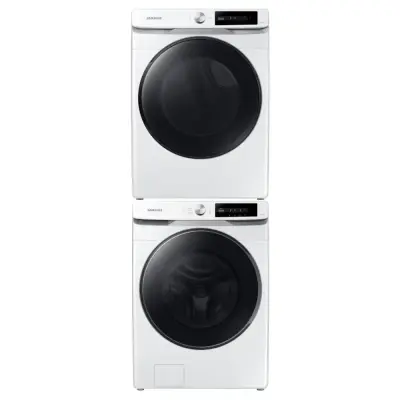 Samsung Combo lavadora y secadora de 22kg a gas color blanco wf22c6400/dv22c6370