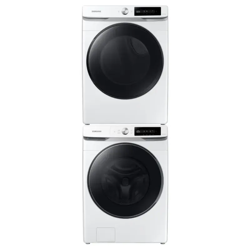 Samsung Combo lavadora y secadora de 22kg a gas color blanco wf22c6400/dv22c6370