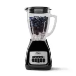 LICUADORA OSTER CON VASO DE VIDRIO DE 1.5L Y 2 VELOCIDADES BLSTKAGBPB
