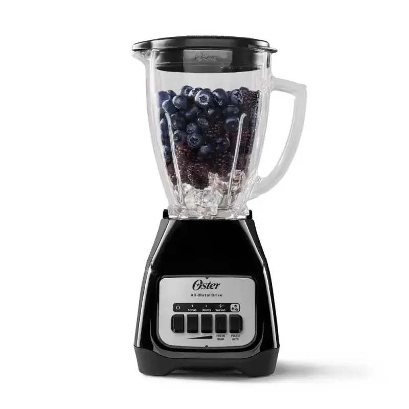 LICUADORA OSTER CON VASO DE VIDRIO DE 1.5L Y 2 VELOCIDADES BLSTKAGBPB