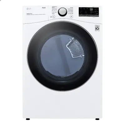 Lg Secadora carga frontal con sensor de secado sensor dry y conectivdad thinq de 22kg df22wv2