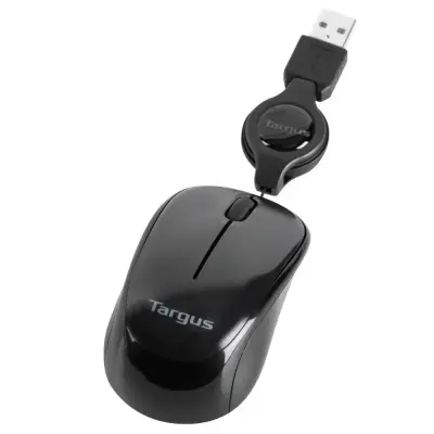 Targus Mouse alambrico optico con cable retractil amu75