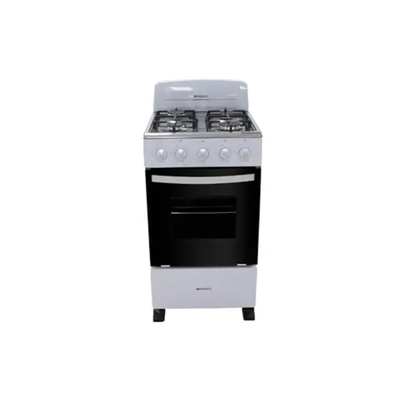 Nisato Estufa de 20" a gas color blanco de 4 quemadores 2021rphf