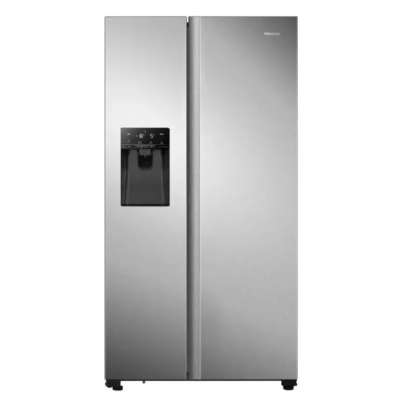 Hisense Refrigerador side by side de 19cuft con dispensador rs19w6