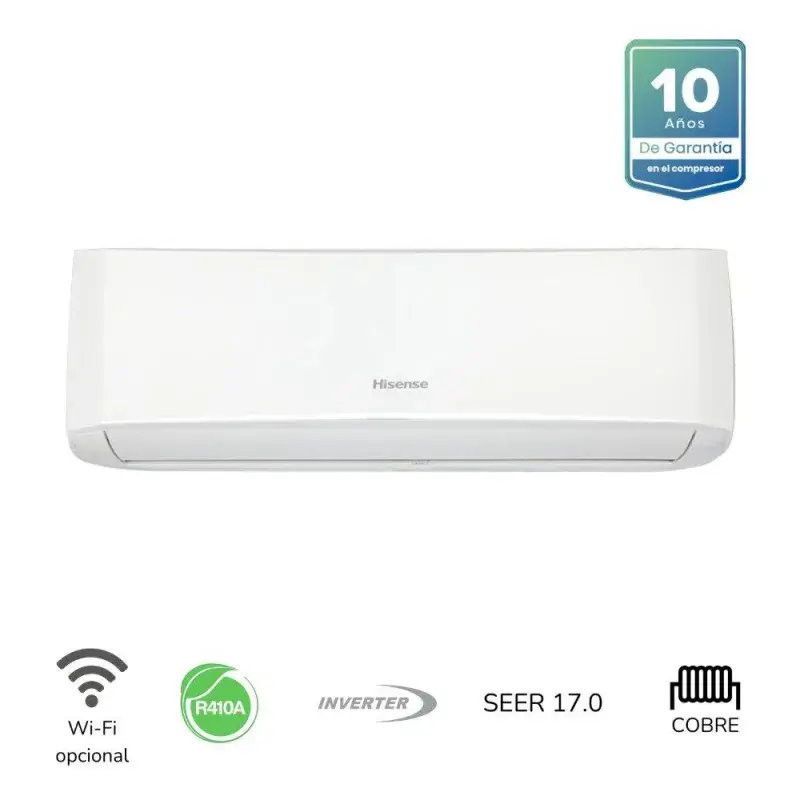 Hisense Aire acondicionado split de 12000btu inverter at122