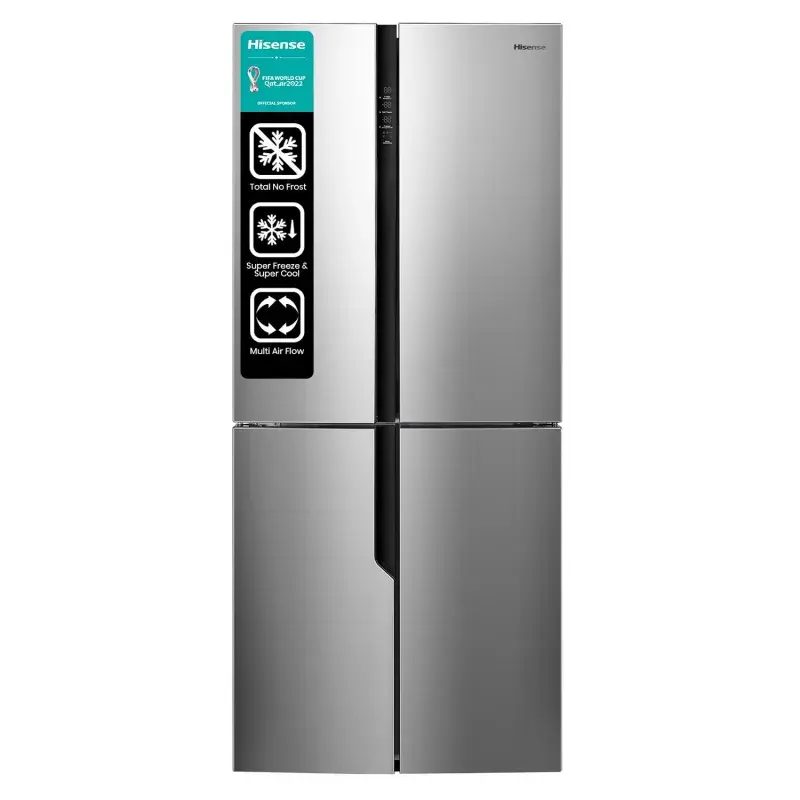 Hisense Refrigerador cross door de 16cuft color acero rq16n6