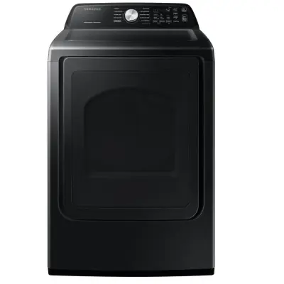 Samsung Secadora a gas de 22kg carga frontal con sensor dry color black caviar dv22a3400