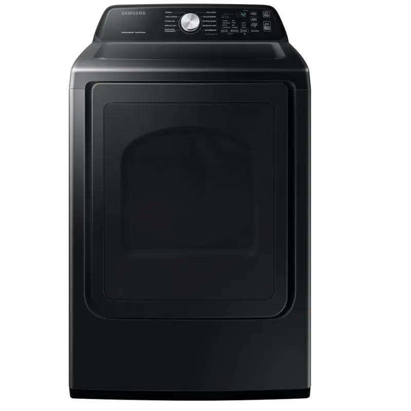 Samsung Secadora a gas de 22kg carga frontal con sensor dry color black caviar dv22a3400