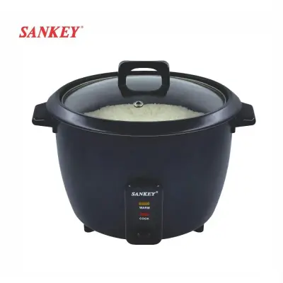 Sankey Olla arrocera de 10 tazas negra