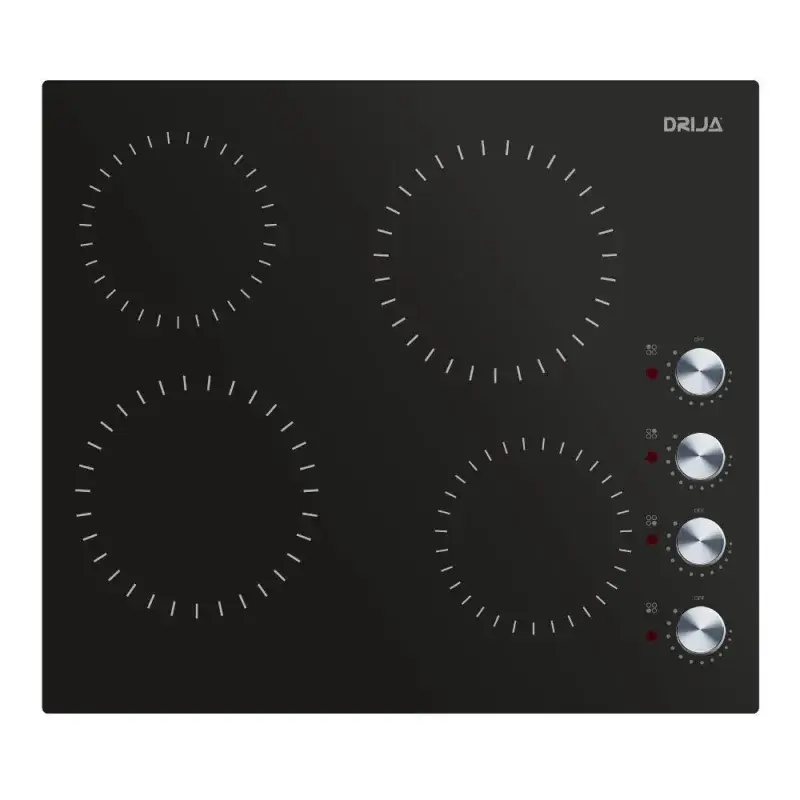 Drija Estufa electrica empotrable de 4 quemadores bari 60