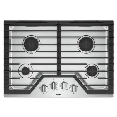 Whirlpool Estufa empotrable de 30" a gas 4 quemadores wcg55