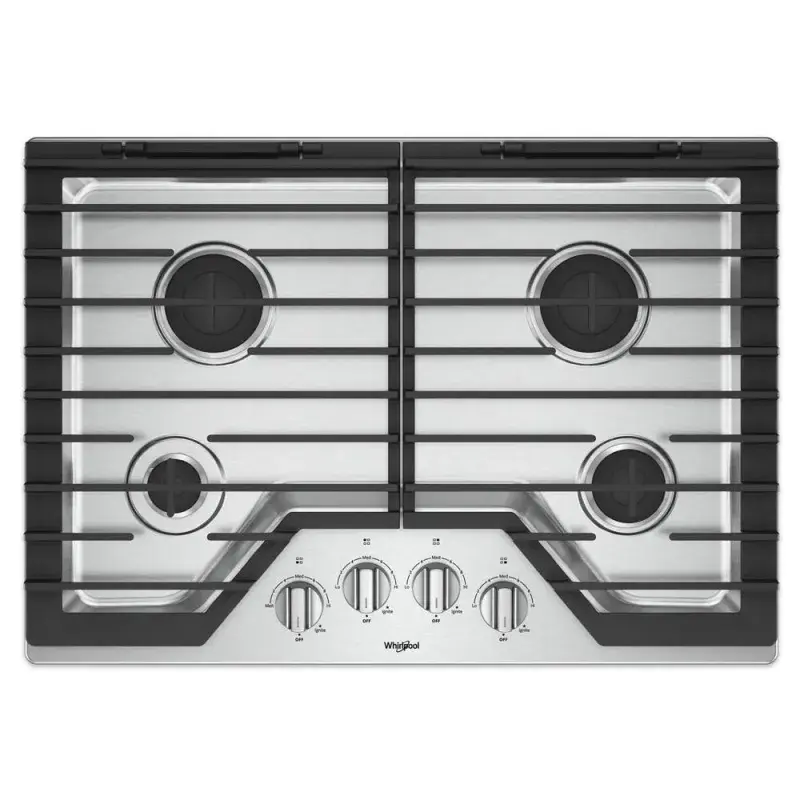 Whirlpool Estufa empotrable de 30" a gas 4 quemadores wcg55