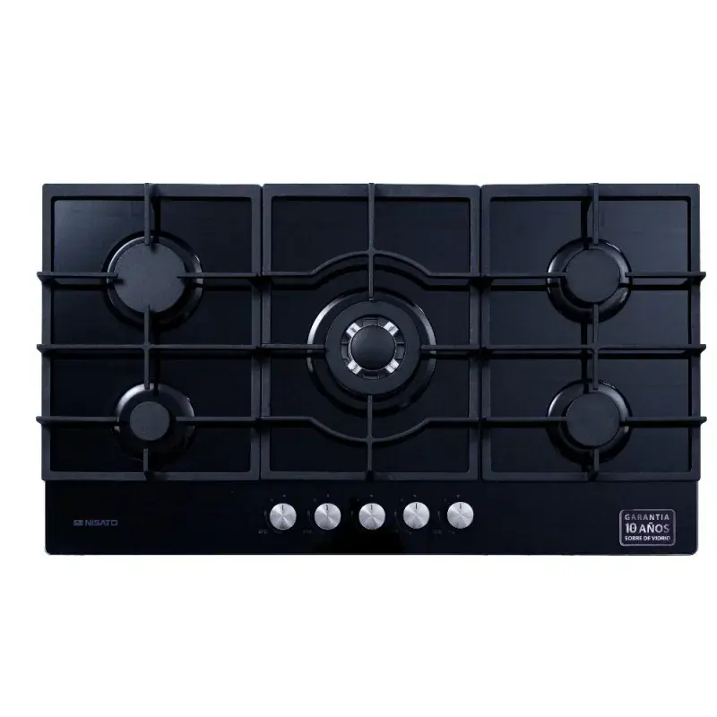 Nisato Estufa empotrable a gas de 36" 5 quemadores npct9051