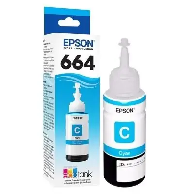 Epson Botella de tinta t664 cian