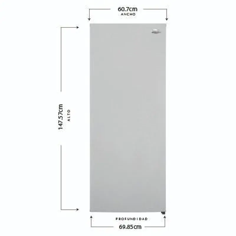 Sankey Congelador vertical de 6.9cuft rfc706