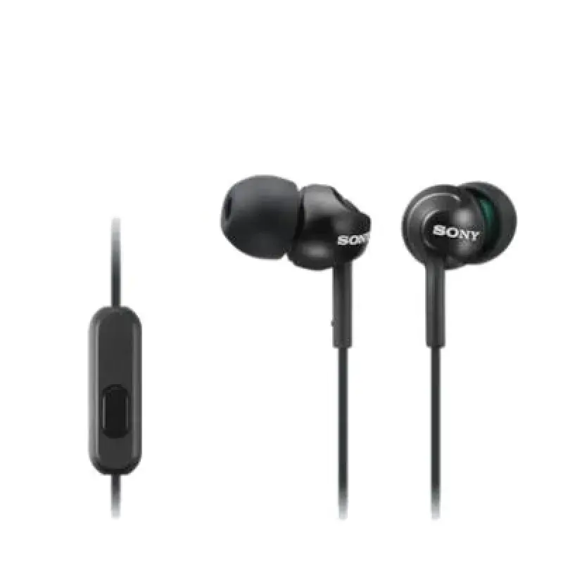 Sony Audifonos in-ear de boton color negro mdrex110ap