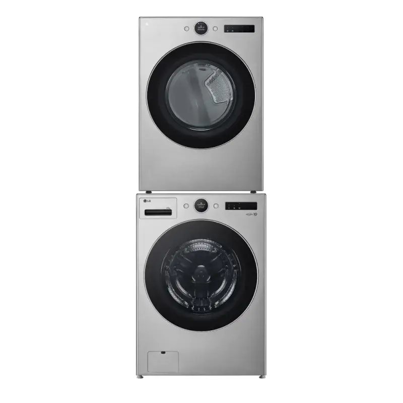 Lg COMBO LAVADORA Y SECADORA 23KG A GAS COLOR GRIS WM23V/DF74V