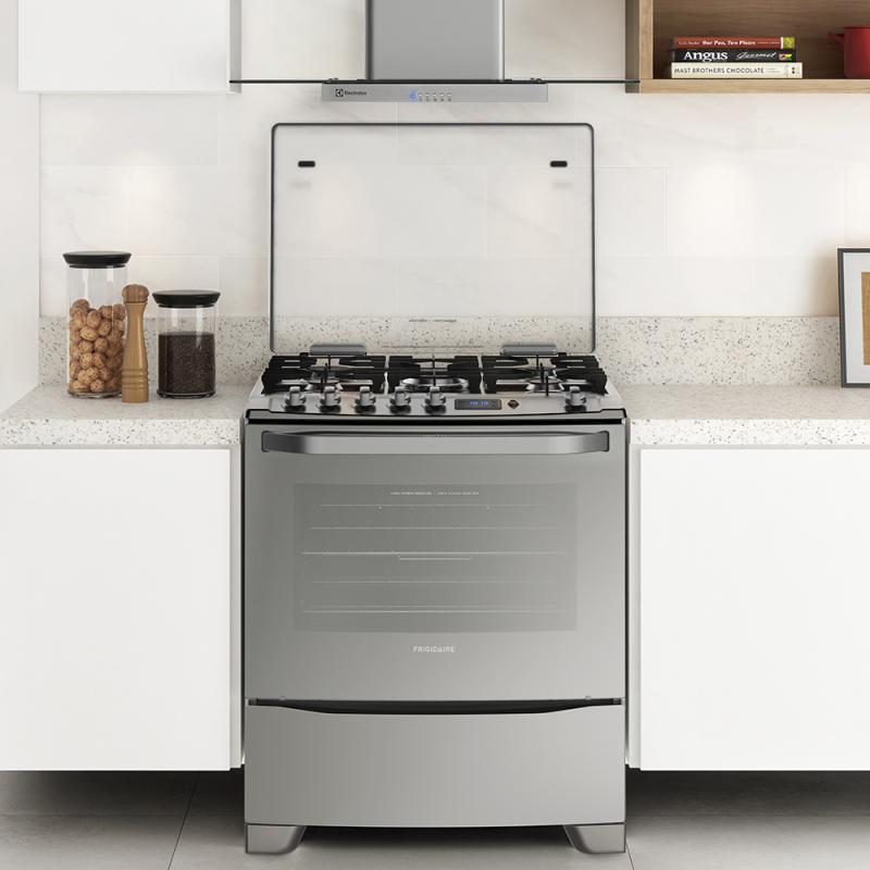 FRIGIDAIRE ESTUFA A GAS DE 30" ACERO INOXIDABLE FKGI30ZTO