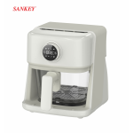 SANKEY FREIDORA DE AIRE DE 3L CON JARRA DE VIDRIO COLOR BLANCA