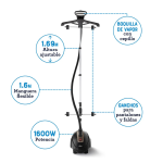 OSTER VAPORIZADOR DE PEDESTAL VERTICAL CON GANCHO DE PANTALON