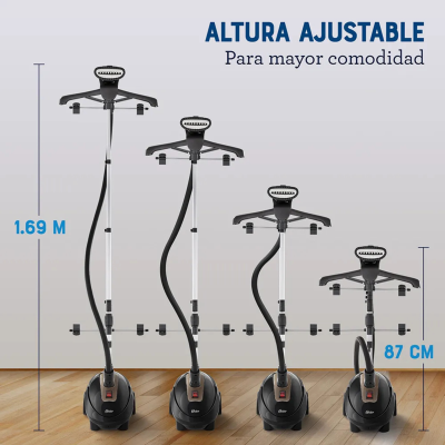 OSTER VAPORIZADOR DE PEDESTAL VERTICAL CON GANCHO DE PANTALON