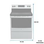 Ge ESTUFA ELÉCTRICA DE 30" 4 QUEMADORES JCBS631SF
