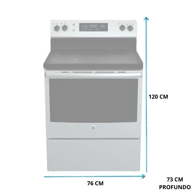 Ge ESTUFA ELÉCTRICA DE 30" 4 QUEMADORES JCBS631SF