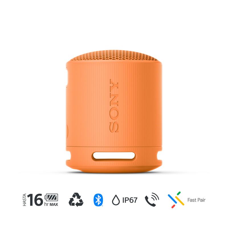 SONY BOCINA INALAMBRICA BLUETOOTH COLOR NARANJA SRSXB100