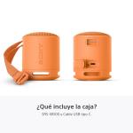 SONY BOCINA INALAMBRICA BLUETOOTH COLOR NARANJA SRSXB100