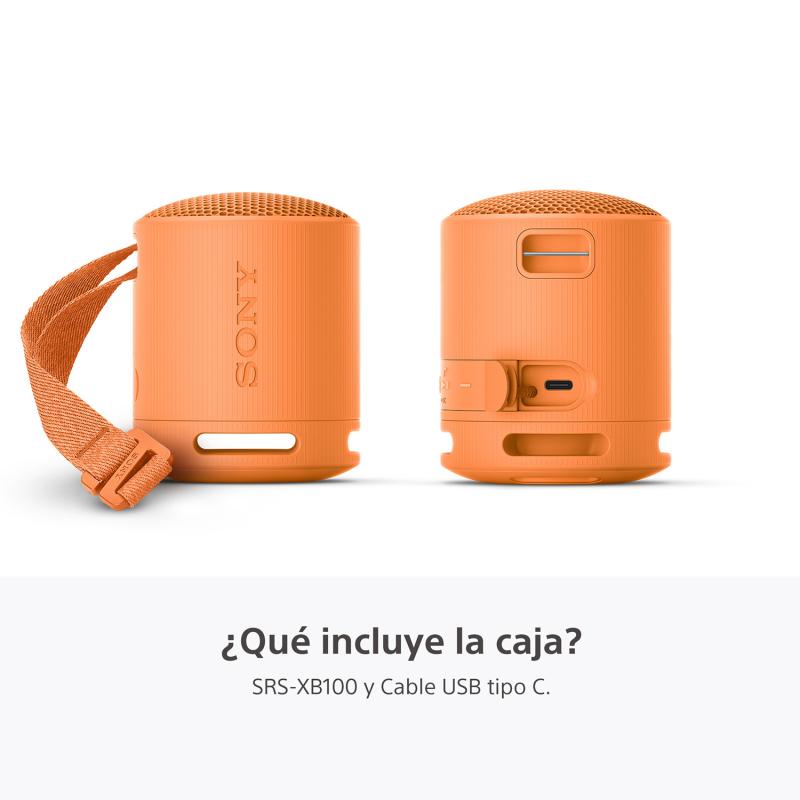 SONY BOCINA INALAMBRICA BLUETOOTH COLOR NARANJA SRSXB100