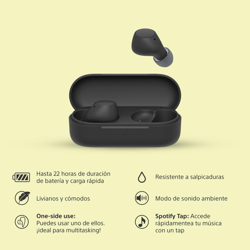 Sony Audifonos in-ear truly wireless color negro wfc510