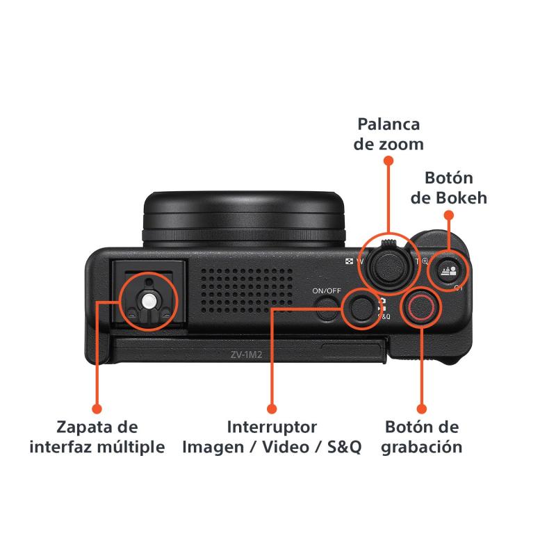 SONY CAMARA VLOGGING DE LENTE FIJO ZV1-II